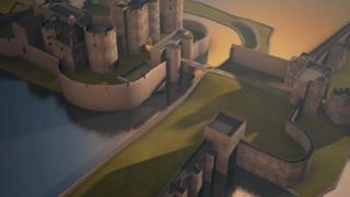 Delwedd Castell Caerffili