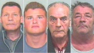 William Brown, James Brown Junior, Petter Biddle and Van Purdy (l-r)
