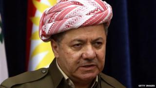 Iraqi Kurdistan's President Massoud Barzani