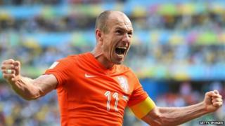 Dutch National Team striker Arjen Robben.