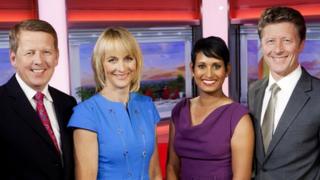 Bill Turnbull, Louise Minchin, Naga Munchetty and Charlie Stayt