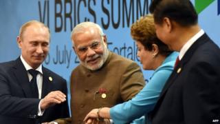 Brics leaders announced the creation of a new bank on Tuesday