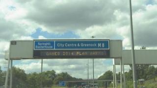 Motorway sign