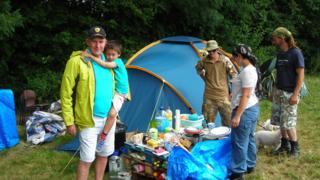Protest camp at Dudleston