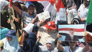 Muslim Brotherhood supporters in Cairo (21/06/13)