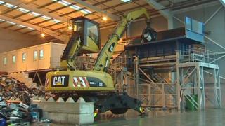 Sims recycling plant
