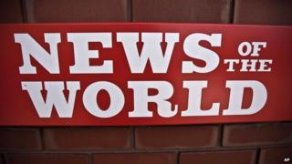 News of the World sign