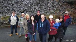 protestwyr Chwarel Dolbebin