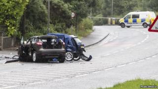 Two vehicles collided on the Dublin Road in Newry