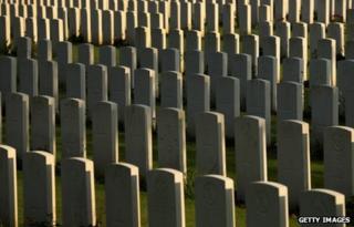 War graves at Ypres, Belgium