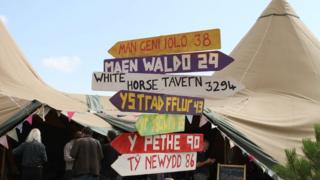 Arwyddion ar y Maes