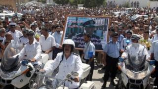 Funeral of former police chief Muhammad Suwaysi