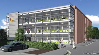 Artist's impression of the extended Orion building