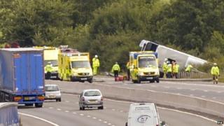The accident scene