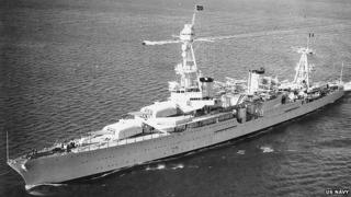 The USS Houston in October 1935
