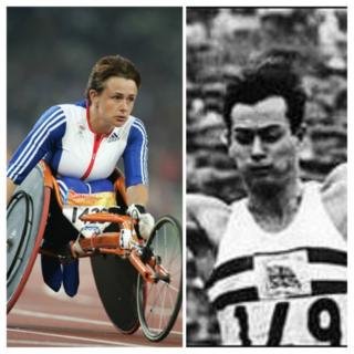 Tanni Grey-Thompson a Lynn Davies