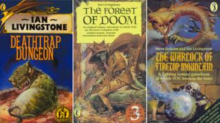 Обложки для трех книг «Боевая фэнтези»: «Смертельная ловушка», «Лес Судьбы» и «Чернокнижник горы Огненной вершины»