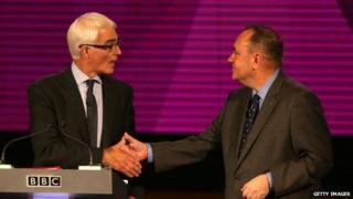 Alistair Darling and Alex Salmond