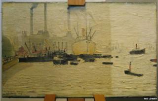 The Thames at Greenwich by LS Lowry