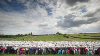 Farm bosses in Staffordshire believe they have exceeded the previous record of 3,311 set in Cincinnati, USA.