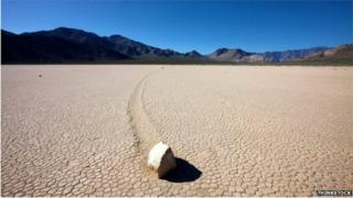 Sailing rock in Death Valley