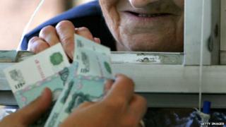 Rouble old woman