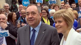 Ailig Salmond agus Nicola Sturgeon