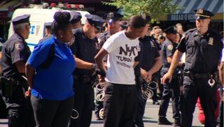 Protestors in NYC