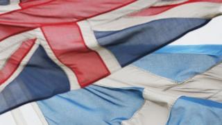 saltire and union flag