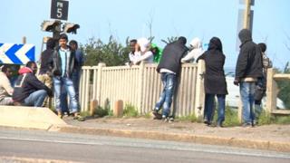 Migrants in Calais