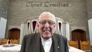 Ian Paisley, pictured after delivering his last sermon at Martyrs Memorial Free Presbyterian Church