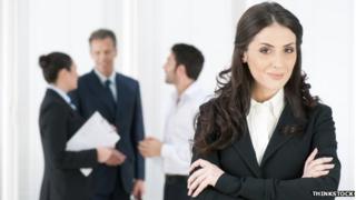 women in suit