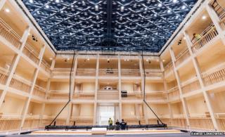 Inside the Shakespeare Theatre in Gdansk
