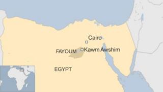 Map of Kawm Awshim