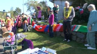 Protest yn erbyn awyrennau di-beilot Aberporth ddydd Sul