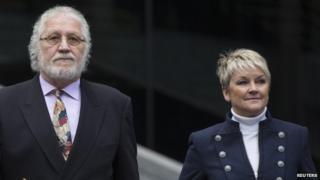 Dave Lee Travis and wife Marianne