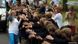 The Queen's baton visited all 70 Commonwealth nations before returning to Glasgow in July 2014