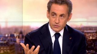 Nicolas Sarkozy speaking on France 2 TV on 21 September