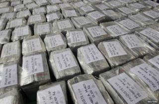 Bags of confiscated cocaine (generic image)