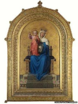 Painting of a Madonna and Child by Franz Ittenbach
