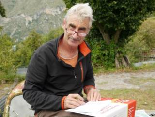 An undated photo of Herve Gourdel taken in the Nice area of southern France
