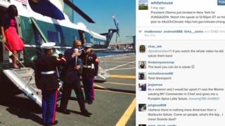 Obama on instagram