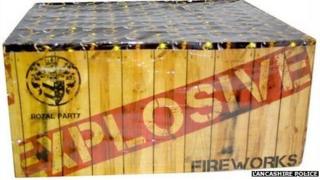 Stolen fireworks