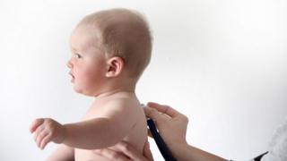 Boy and stethoscope