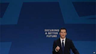 George Osborne talks to party members