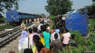 Train crash on 1st October 2014 in Uttar Pradesh