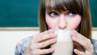 Woman drinking coffee