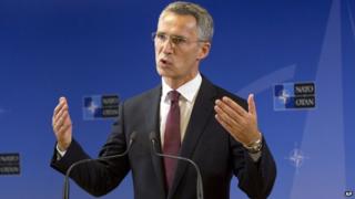 Nato's new secretary-general, Jens Stoltenberg, 1 Oct 14
