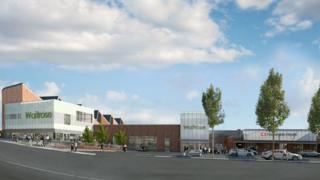 Computer image of redevelopment