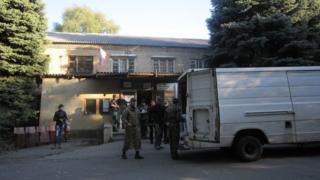 Rebel base in Donetsk. 3 Oct 2014